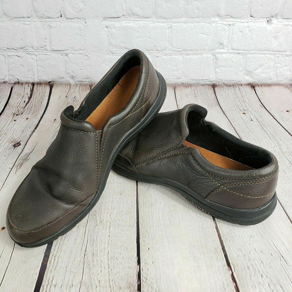 Merrell Espresso Leather Clogs - image 3